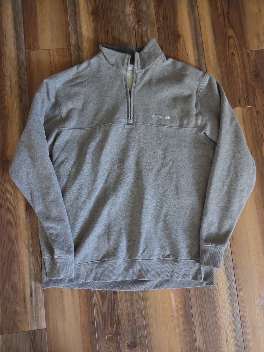 Columbia Men's Heather Gray Quarter Zip Pullover